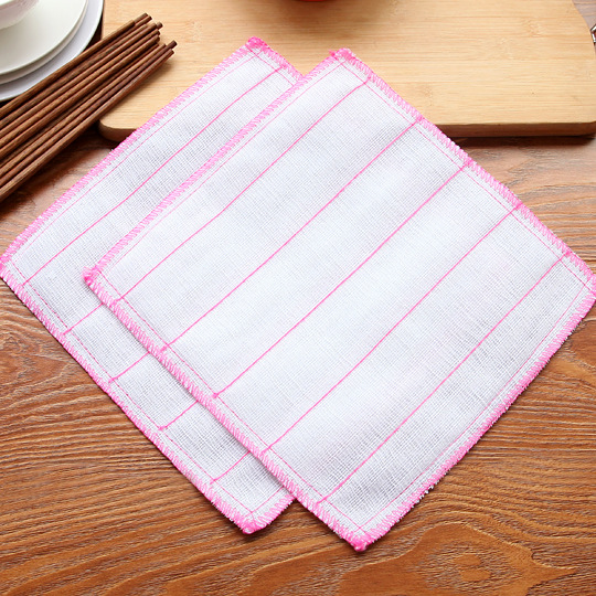 Hogar cocina fibra absorbente antiadherente aceite plato paño de limpieza trapo plato toalla a granel estropajo sin pelusa