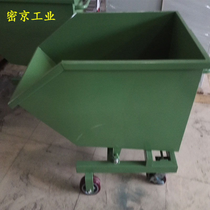 厂家批发铁屑垃圾车车间铁屑车叉车翻斗箱推车