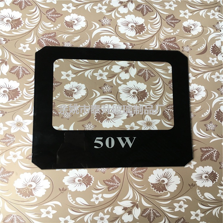 宁波厂家供应 50W LED 钢化玻璃黑色丝印玻璃