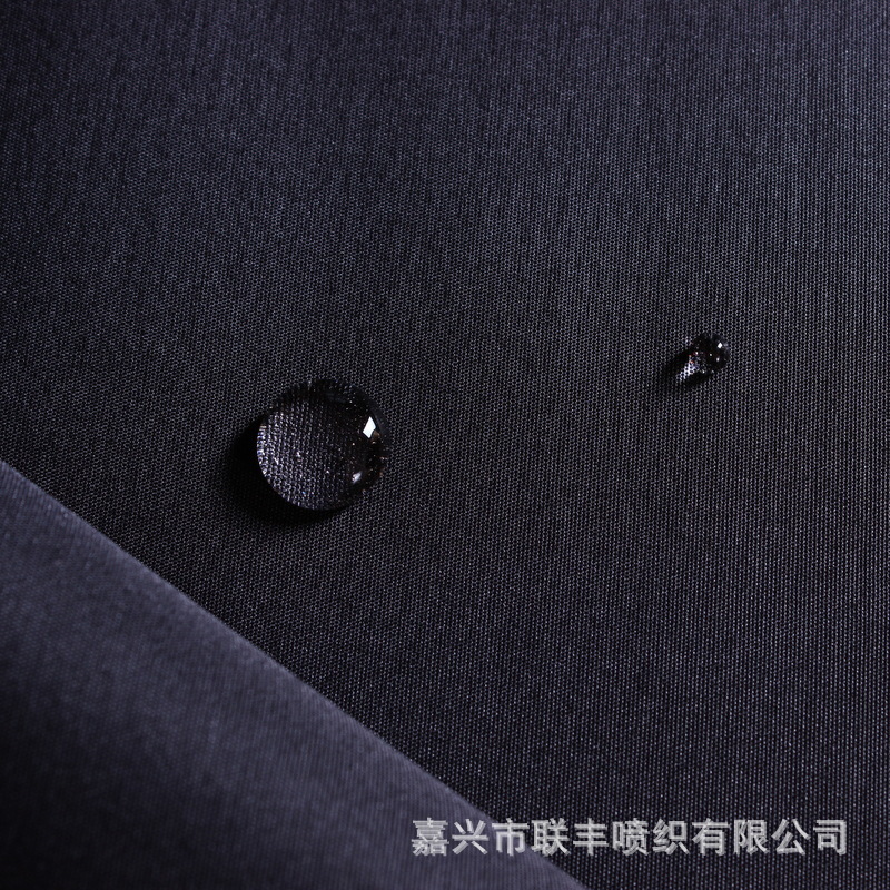 厂家直销228T消光塔丝隆+PU白胶涂层 优质冲锋衣校服制服涤纶面料