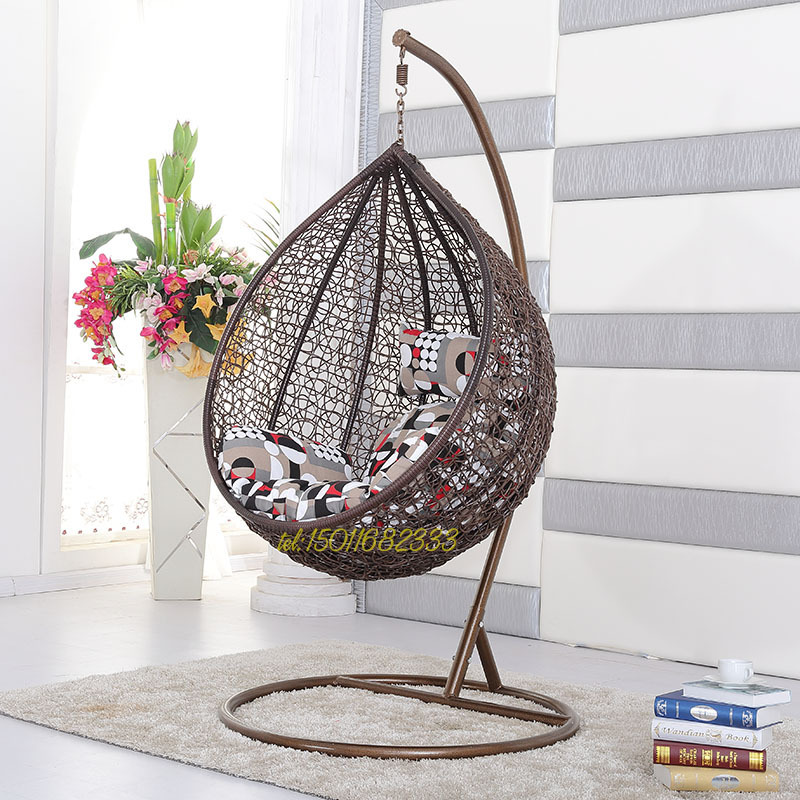 Balcón interior al aire libre, cesta colgante de ratán real de imitación, cesta colgante de ocio, silla de mimbre, suministro directo de fábrica, cesta colgante de nido de pájaro, columpio
