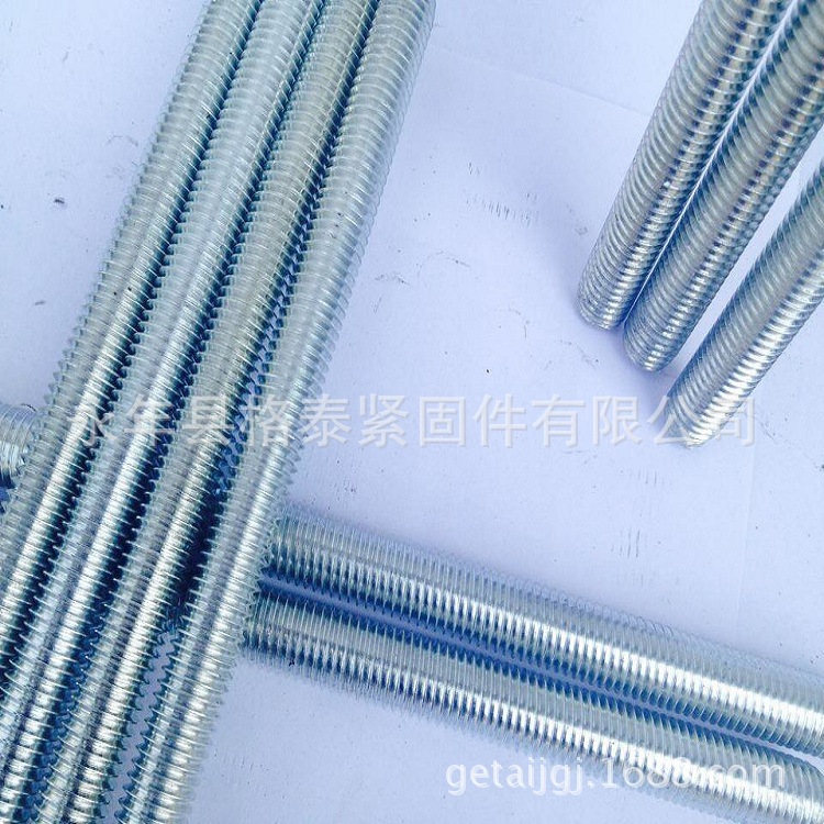 厂家供应镀锌丝杠、电镀锌丝杆、镀锌牙条、丝杠、牙条