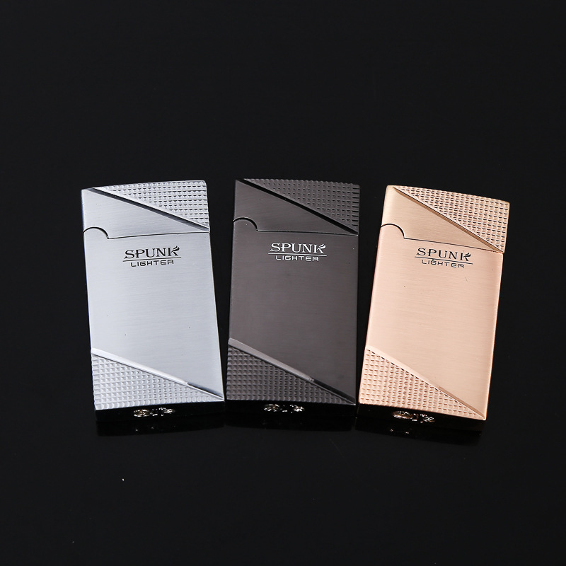 司派克厂家批发烟具打火机时尚便捷充气金属气体防风火机便携