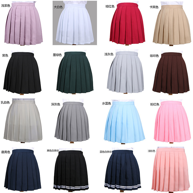 Spot Japanese Style Preppy Style Pleated Skirt Jk Uniform Skirt Student High Waist Skirt Spot Japanese Style Preppy Style Pleated Skirt Jk Uniform Skirt Student High Waist Skirt