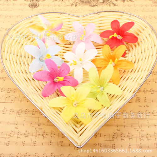 仿真小兰花  DIY花环材料花  服装搭配装饰花 场景布置花批发