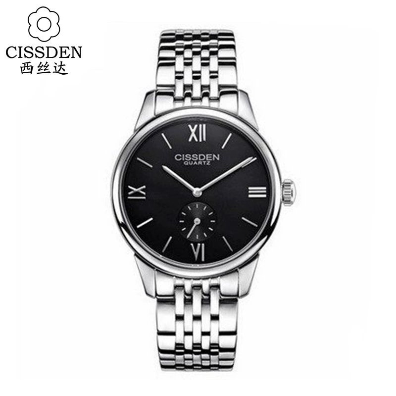 Swiss watch, waterproof ultra thin steel belt, quartz watches for students, dial, high-quality style, Switzerland, men's style