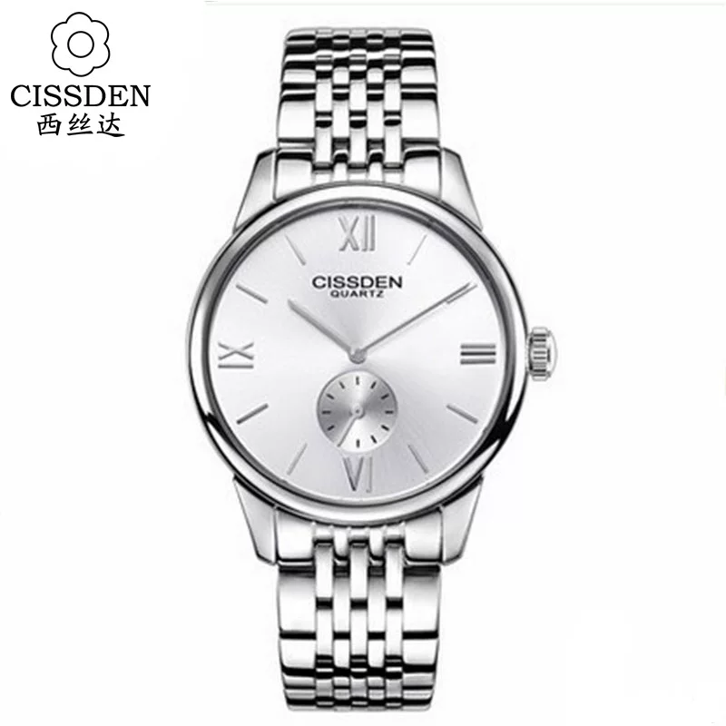 Swiss watch, waterproof ultra thin steel belt, quartz watches for students, dial, high-quality style, Switzerland, men's style