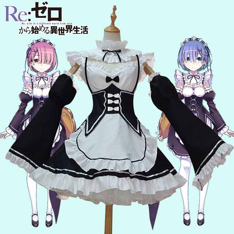 Life in a different world from scratch Remram cosplay Women's Clothing Maid Clothing Maid Clothing Multi-size Maid Clothing
