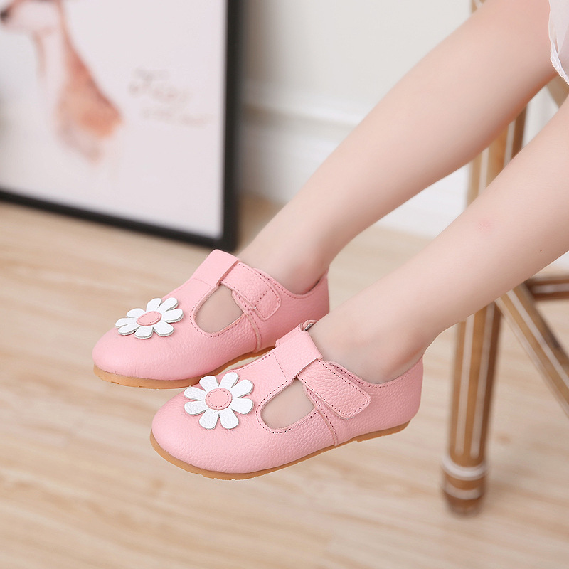 2024 Off-Code Clearance Inventory Low Price Processing Genuine Leather Girls' Flats Princess Shoes Kidsren's Performance Shoes Leather Shoes