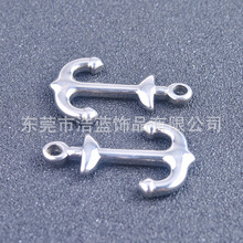 现货批发不锈钢船锚吊牌 钛钢手项链吊坠饰品配件坠子 T127