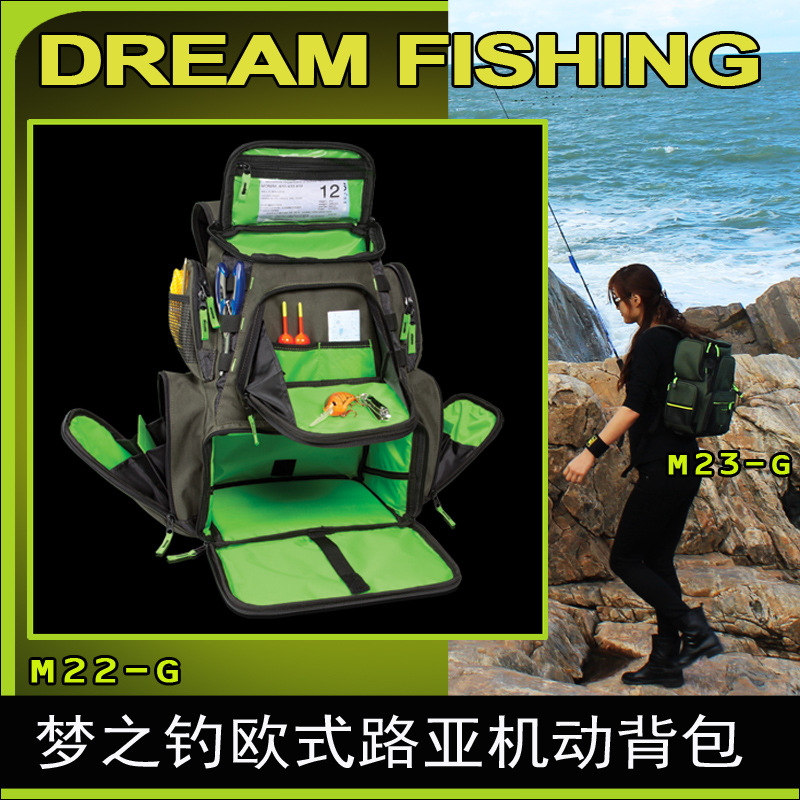 Weihai sueño pesca M22/M23 estilo europeo Luya mochila móvil bolsa de mensajero bolsa casual Luya Kit