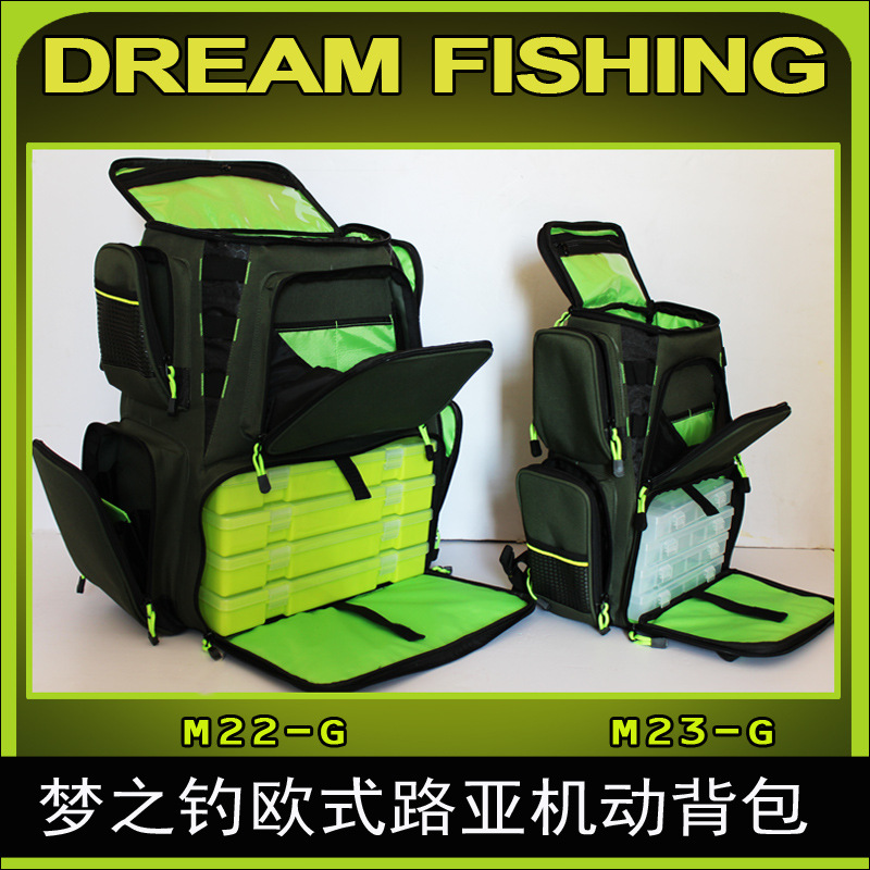 Weihai sueño pesca M22/M23 estilo europeo Luya mochila móvil bolsa de mensajero bolsa casual Luya Kit