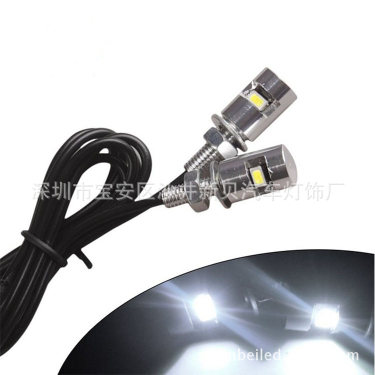 Auto screw light license 5630 1smd motorcycle LED license plate…