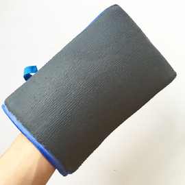 优质洗车磨泥手套擦车磨泥毛巾布去污铁粉飞漆磨泥盘魔泥手套