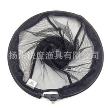 红健 铝合金折叠抄网头 涂胶玉网40cm 钓鱼用品配件垂钓用品