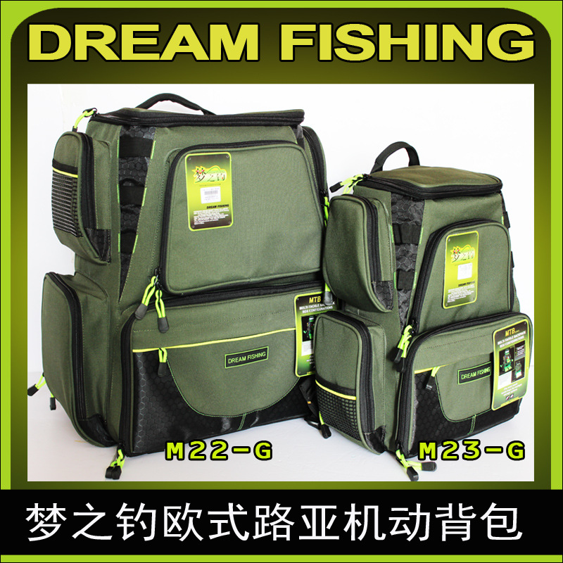 Weihai sueño pesca M22/M23 estilo europeo Luya mochila móvil bolsa de mensajero bolsa casual Luya Kit