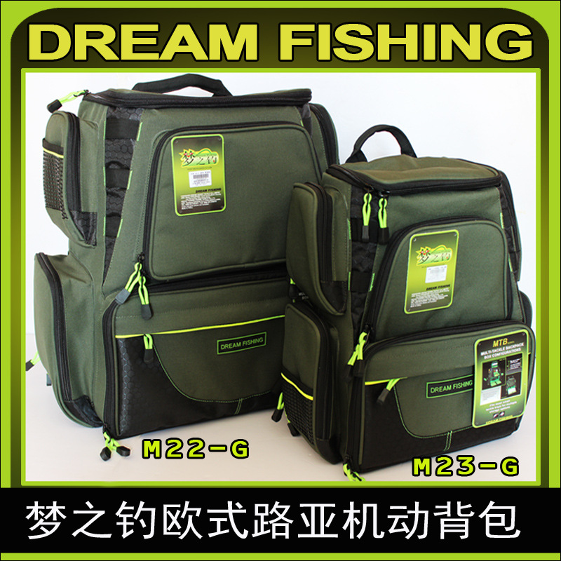 Weihai sueño pesca M22/M23 estilo europeo Luya mochila móvil bolsa de mensajero bolsa casual Luya Kit