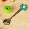 Cartoon spoon, cute tableware PVC stainless steel for feeding from soft rubber, Japanese and Korean, Birthday gift