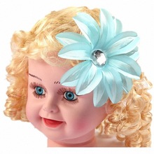 大丽花亮钻百合花公主头饰儿童花朵发夹欧美宝宝头花批发