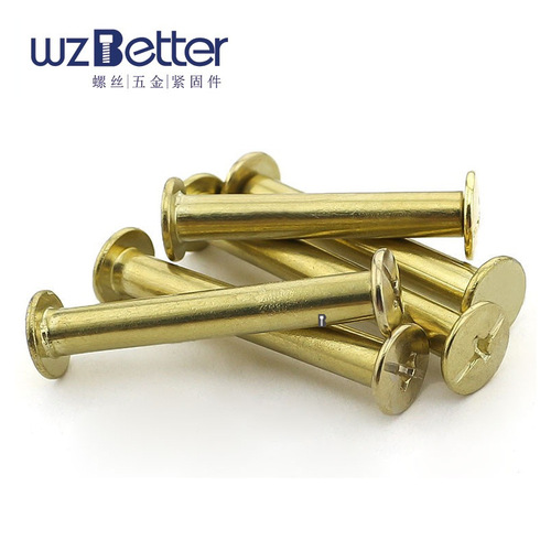 Mother-and-daughter rivets recipe screws ledger screws locking butt screws copper-plated diameter 5mm mother-of-pearl nails