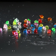 亚马逊跨境制仿真冰块塑料不规则亚克力树脂透明鱼缸装饰晶瓷配件