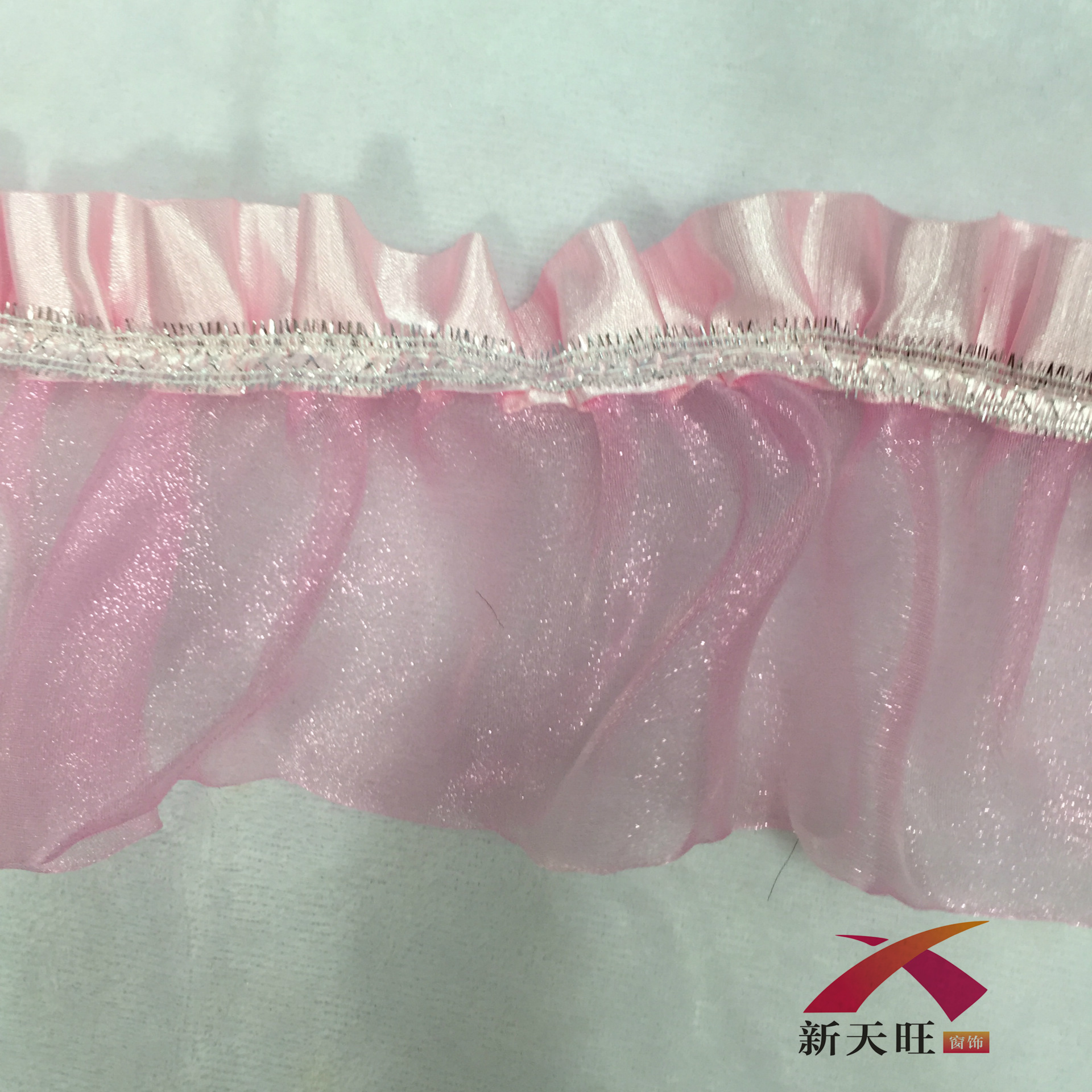 窗帘花边变色龙雪纱边拼接窗帘花边窗帘辅料批发