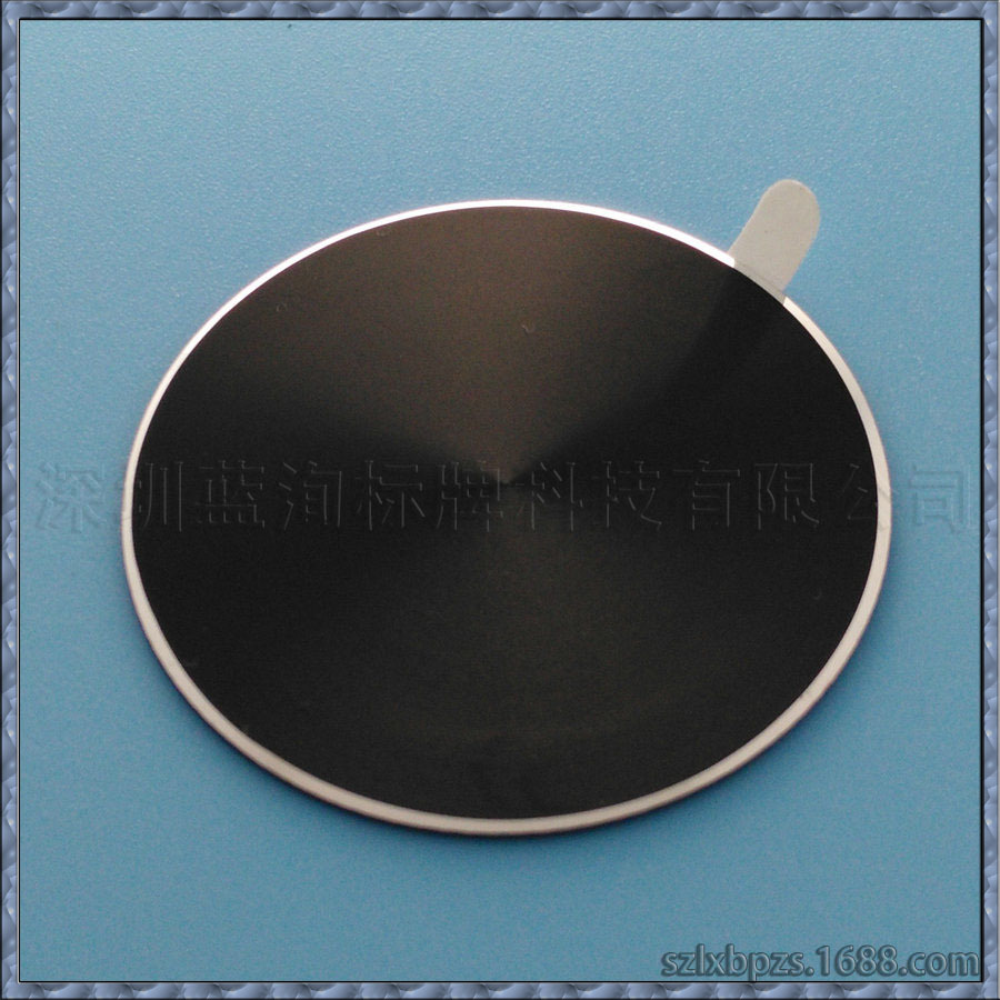 高档五金金属CD纹 导航按键氧化金属倒边反光铝制激光打标
