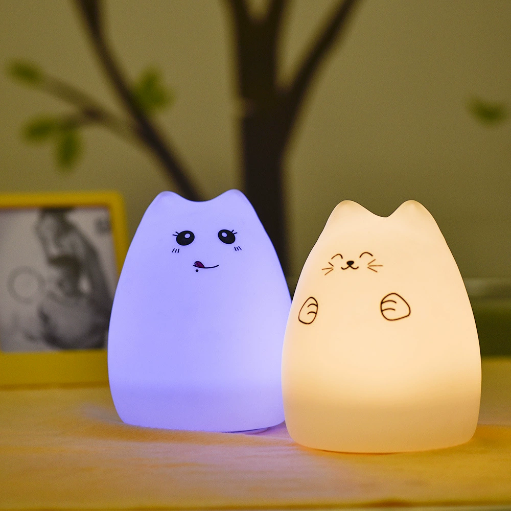USB Creative Desktop Lights Light Lights Bedroom Light Upgrade Remote Colorful Silicone Animal cute pet lamp