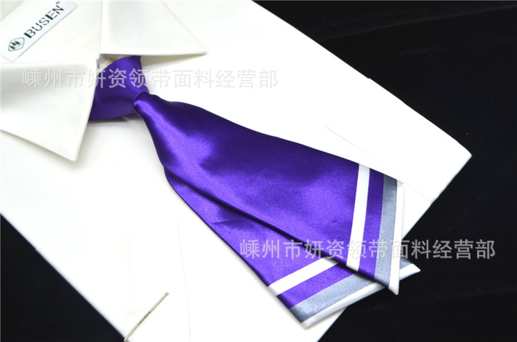 Nueva mujer de doble pieza llanura tira horizontal hebilla corta profesional ropa formal negocio ropa de trabajo corbata