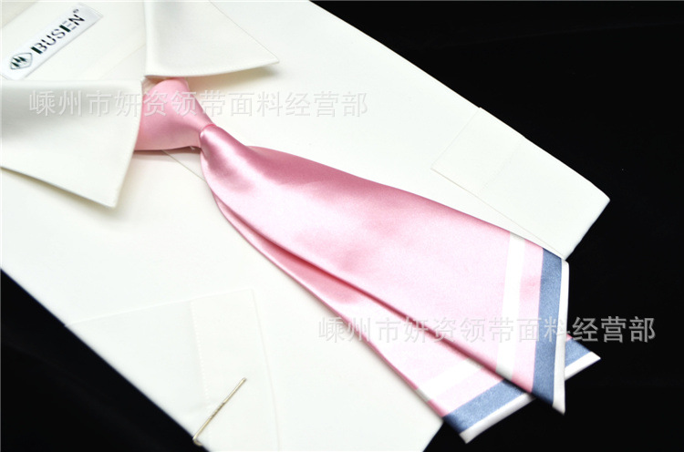 Nueva mujer de doble pieza llanura tira horizontal hebilla corta profesional ropa formal negocio ropa de trabajo corbata