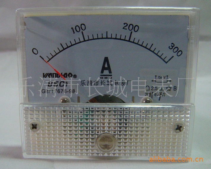 供应长城电表厂 85C1 300A  75mv 直流电流表 指针式