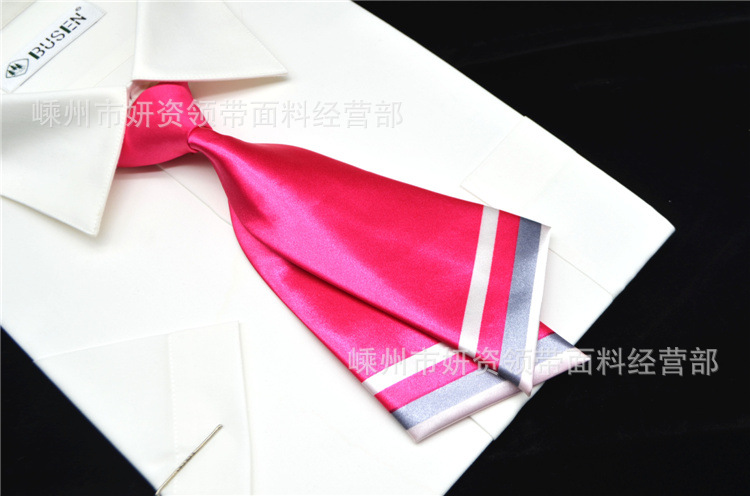 Nueva mujer de doble pieza llanura tira horizontal hebilla corta profesional ropa formal negocio ropa de trabajo corbata