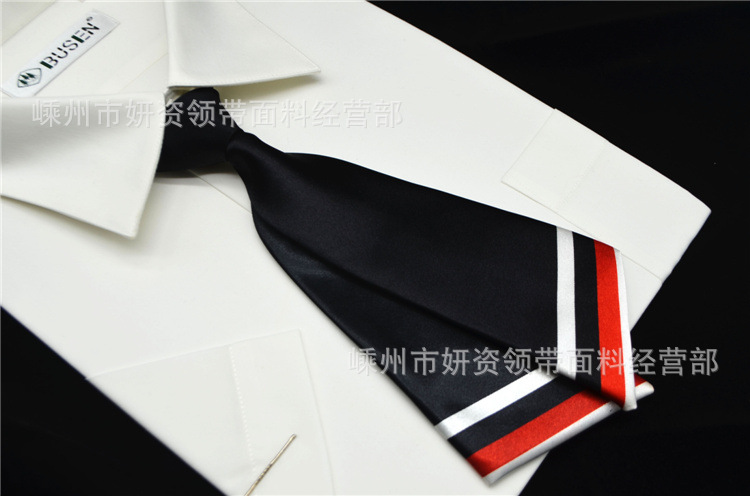 Nueva mujer de doble pieza llanura tira horizontal hebilla corta profesional ropa formal negocio ropa de trabajo corbata