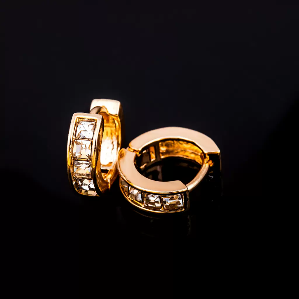 欧美外贸饰品批发时尚镀银锆石耳钉耳扣耳饰耳环女满钻圆形耳圈