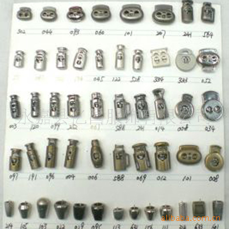 电镀塑胶弹簧扣 绳锁扣,尼龙卡头 吊钟扣具衣服领口帽子绳扣