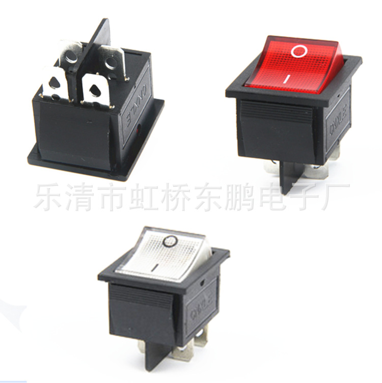 直销船型开关 /KCD4【31*25】 4脚/6脚带灯船型开关