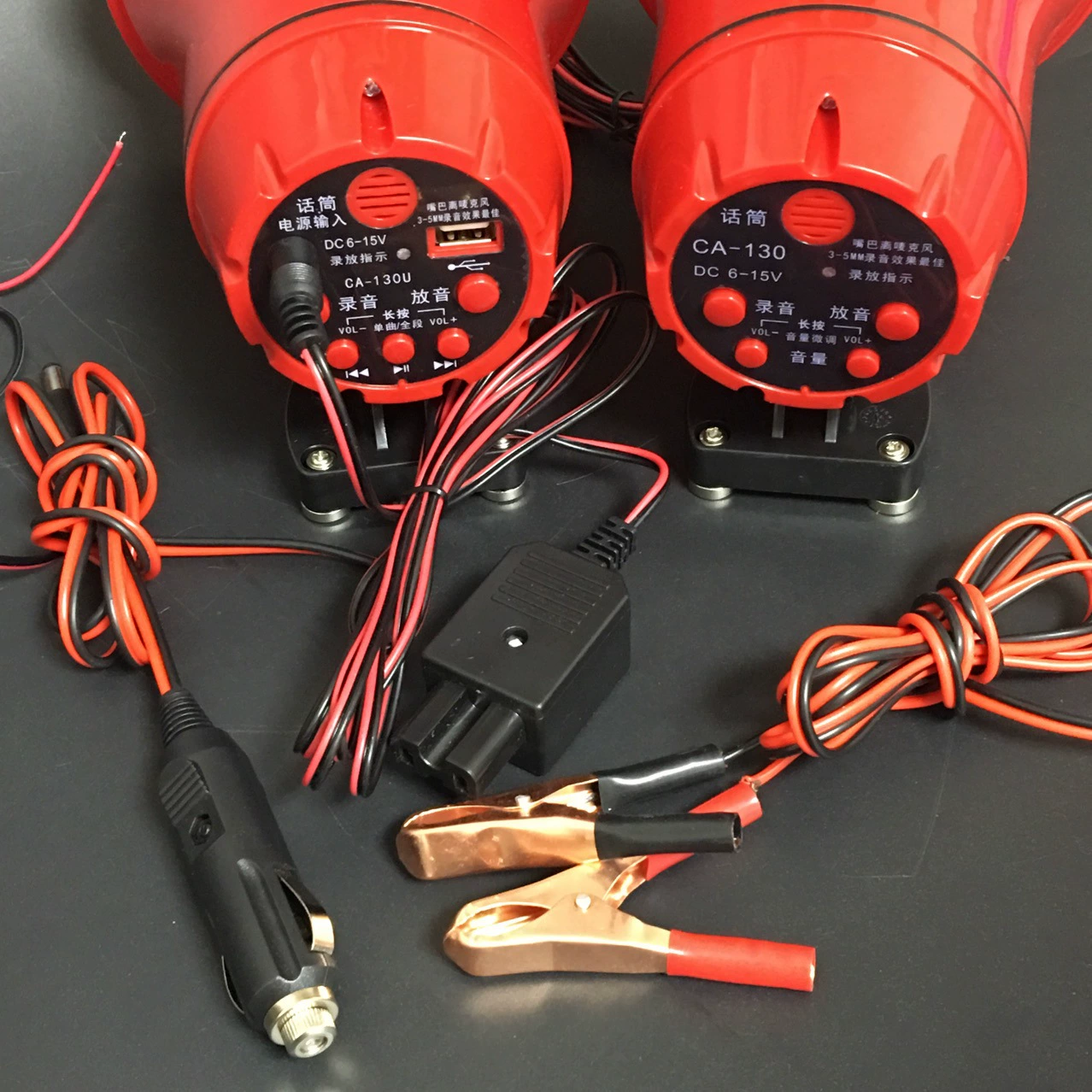 鸿韵车载扩音器 汽车录音喊话器 喇叭 叫卖器 宣传车扩音机