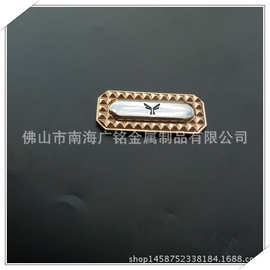 箱包标牌：锌合金电镀箱包配件、锌合金电镀锁脚片箱包旅行箱铭牌