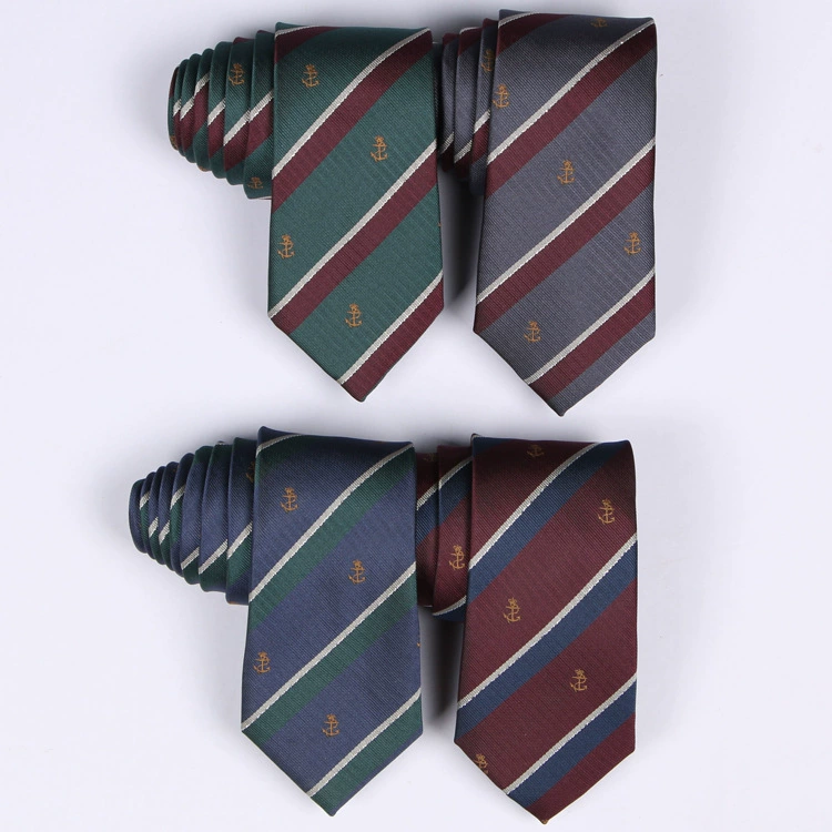 Опрятный стиль Японский JK галстук студент школьной формы якорь вышивка галстук
