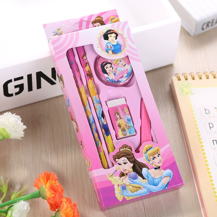 Stationery Set Model 878, children's gift box, 5-piece plastic and cardboard kit