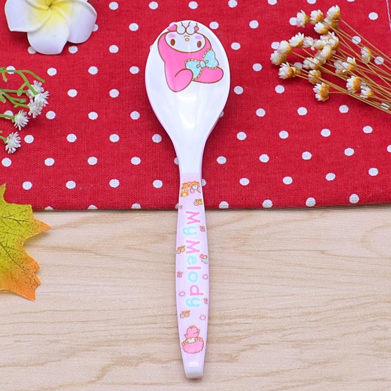 Cartoon Cute Creative Spoon, Children's Tableware, double-color anti-fall design