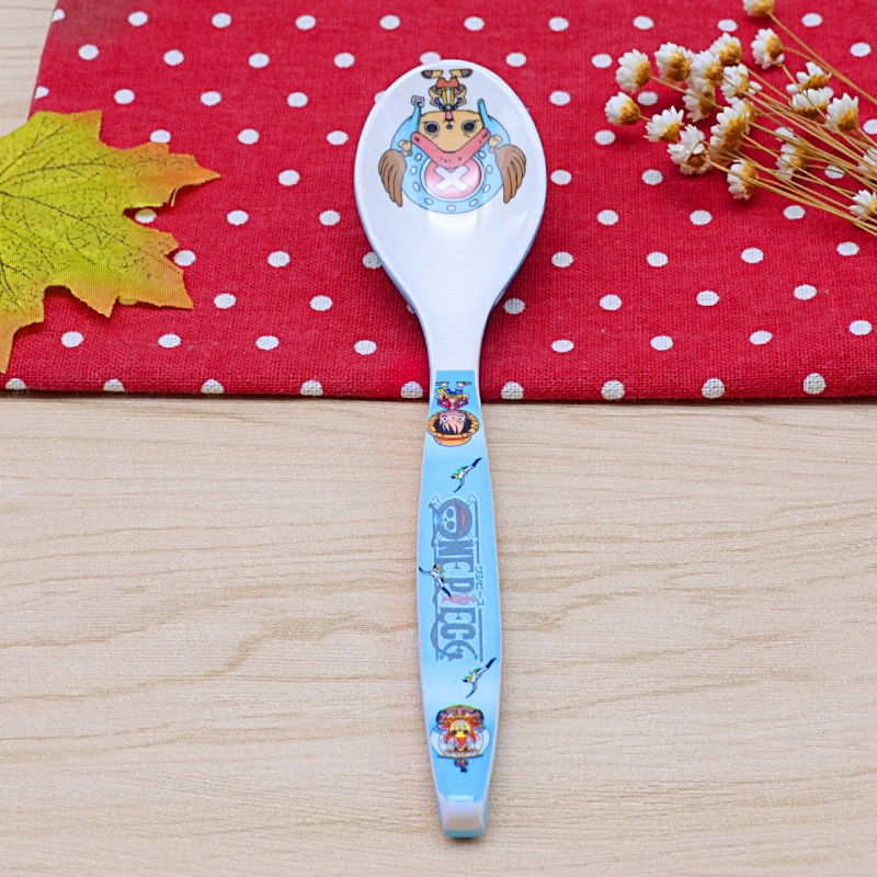Cartoon Cute Creative Spoon, Children's Tableware, double-color anti-fall design