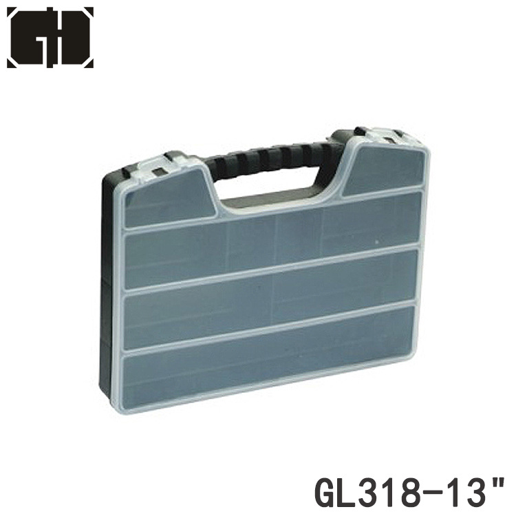 跨境热卖透明塑料零件箱单面手提工具盒PP袖珍元件饰品储藏箱批发