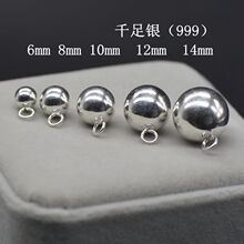 999纯银男女圆珠吊坠日韩国毛衣链夏秋配饰长款短款锁骨链百搭