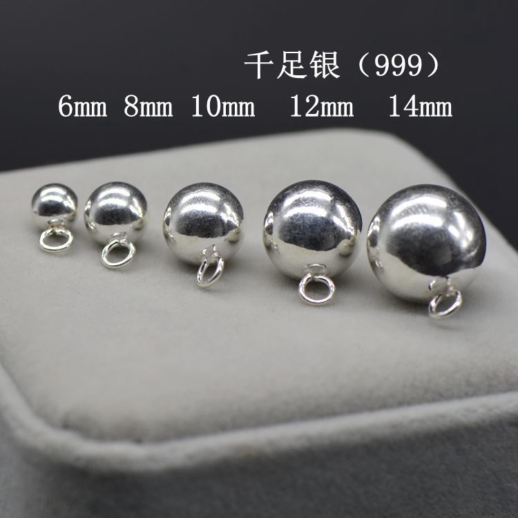 999纯银男女圆珠吊坠日韩国毛衣链夏秋配饰长款短款锁骨链百搭