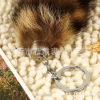 Supply of Korean duarma hair tail pendant fox waters, watery, American lame tail key pendant tail pendant manufacturer