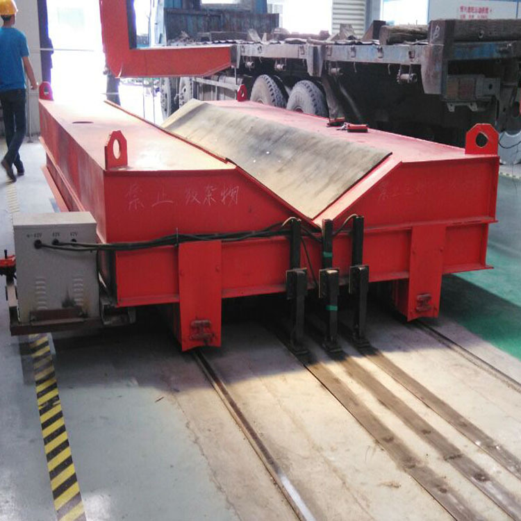 厂家  U型轨道平板车 加长版轨道地爬车 智能搬运电动平车