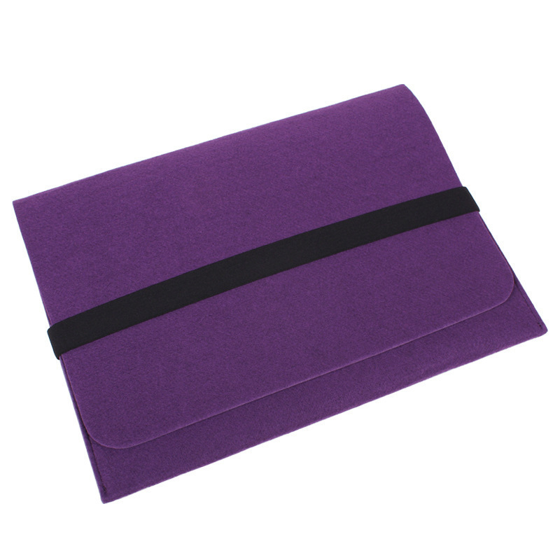 毛毡电脑包笔记本平板内胆iPad保护套毛毡包手拿收纳可印logo便携