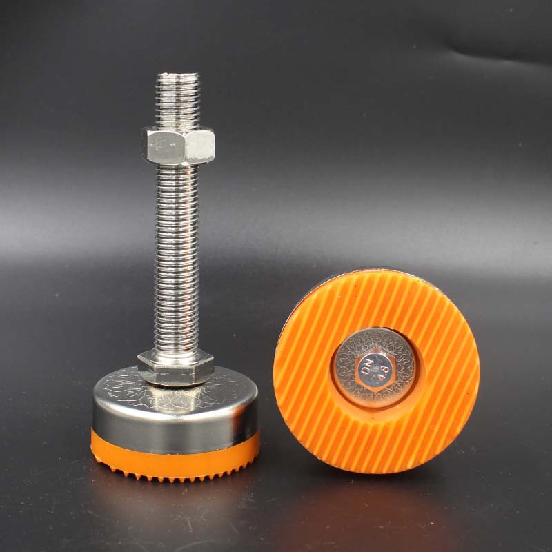 包邮花纹TPU黄胶脚杯  金属承重脚杯 升降调整脚 D90 100 125