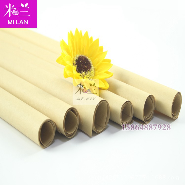 米兰鲜花花束包装材料批发牛皮纸礼品包装纸花店手工DIY英文报纸